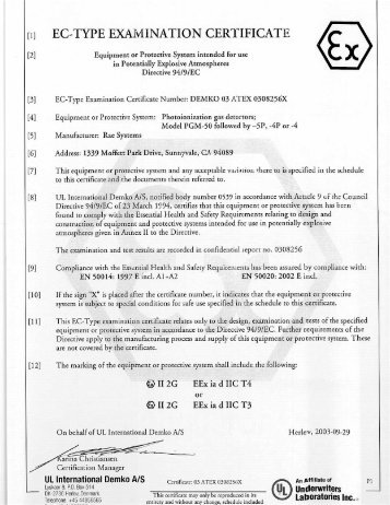 ATEX Certification for MultiRAE Plus and QRAE - RAE Systems