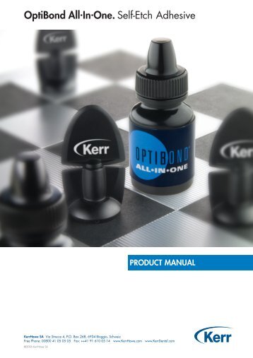 OptiBond All•In•One. Self-Etch Adhesive - Kerr Hawe