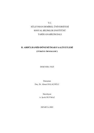 Download (1351Kb) - Süleyman Demirel Üniversitesi
