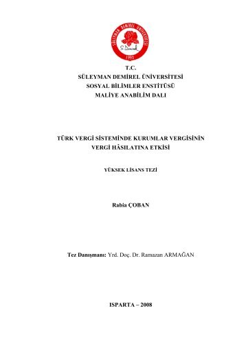 Download (1475Kb) - Süleyman Demirel Üniversitesi