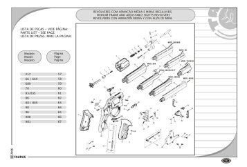 lista de peças - vide página: parts list - see page - Taurus