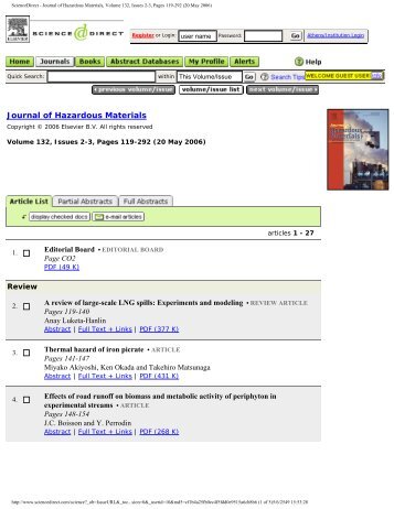 Journal of Hazardous Materials, Volume 132, Issues 2-3, Pages 119 ...