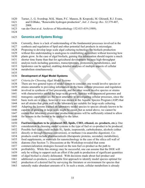 Download the Algal Biofuels Roadmap draft document - Sandia