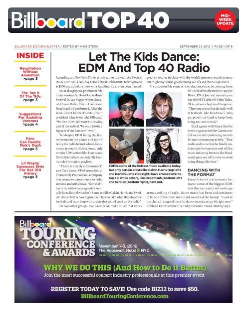 Let The Kids Dance: EDM And Top 40 Radio - Billboard.biz