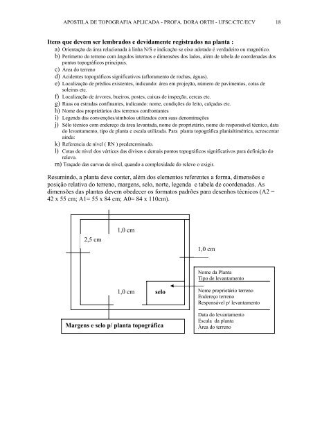 TOPOGRAFIA APLICADA - GrupoGE - Grupo Gestão do Espaço - Ufsc