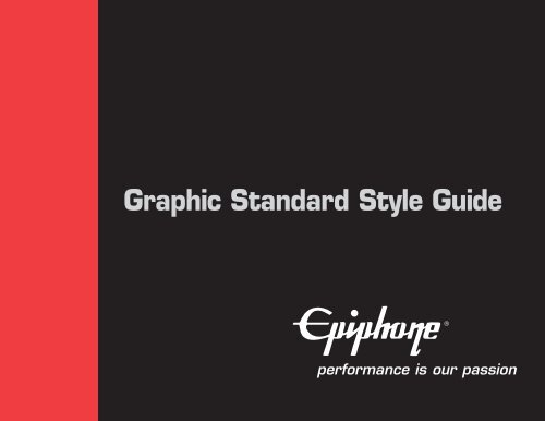 Epiphone Graphic Standard Style Guide - Gibson