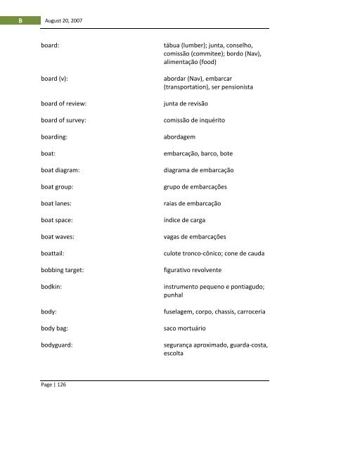 English-Portuguese Dictionary of Military Terminology - US Army ...