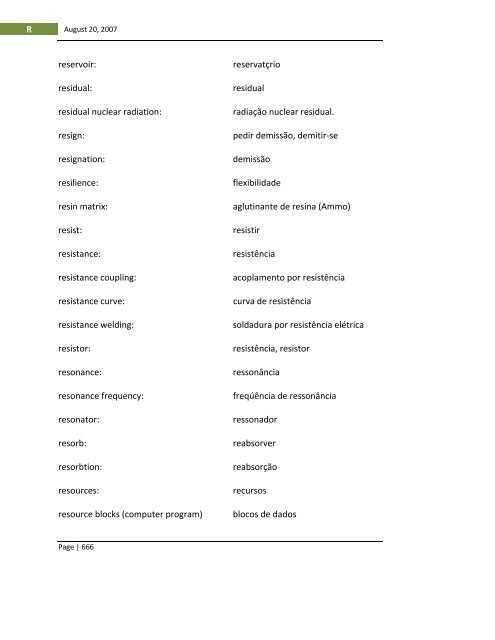 English-Portuguese Dictionary of Military Terminology - US Army ...