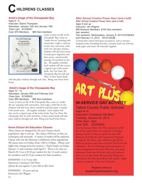 ACADEMY ART MUSEUM MAGAZINE - WINTER 2012-2013