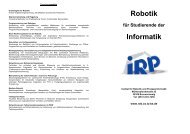 Robotik Informatik - Institut für Robotik und Prozessinformatik