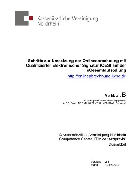 Download - Kassenärztliche Vereinigung Nordrhein