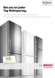 Kühl-Gefrier-Kombinationen SmartCool 2011 - Bosch