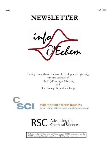 Two 2010 NEWSLETTER - Royal Society of Chemistry