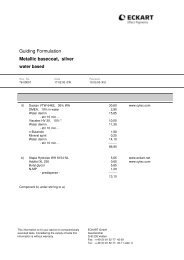 Guiding Formulation Metallic basecoat, silver - Eckart