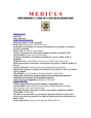 M E D I C U S - Shoqata e Mjekëve Shqiptarë të Maqedonisë-Hipokrati