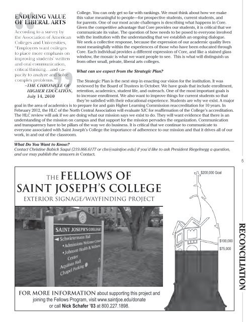 A CALL TO - Saint Joseph's College