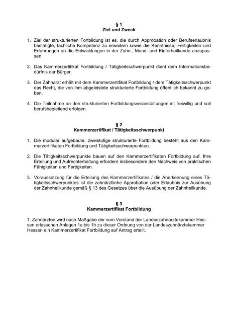 Curriculum Implantologie - FAZH - Landeszahnärztekammer Hessen