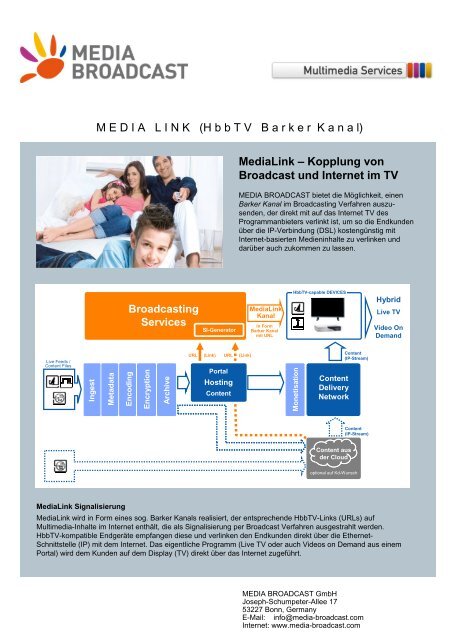 M E D I A   L I N K   (H b b T V   B a r k e r  K a n a l ... - Media Broadcast