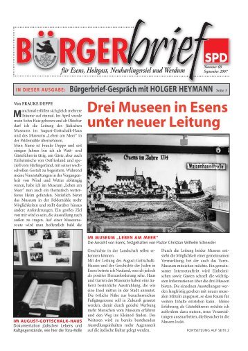 Drei Museen in Esens unter neuer Leitung - Marcus Bosse