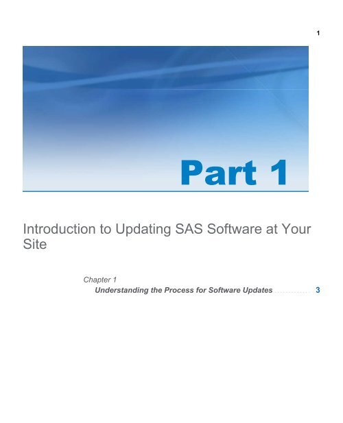 SAS 9.3 Guide to Software Updates