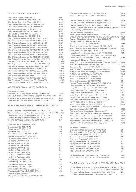 auktion erlesener weine & spirituosen - Munich Wine Company