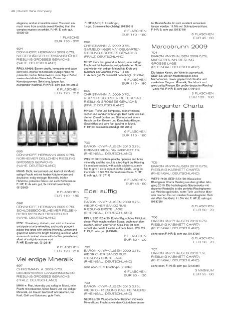 auktion erlesener weine & spirituosen - Munich Wine Company