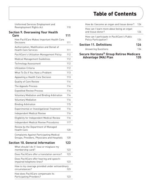 CALIFORNIA - Pacificare Health Systems