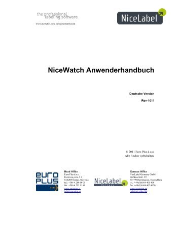 NiceWatch Anwenderhandbuch - NiceLabel