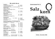 Gemeindebrief Nr. 22 Salz korn - Stadtkirche Bückeburg