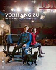 vorhang zu - Kulturmagazin