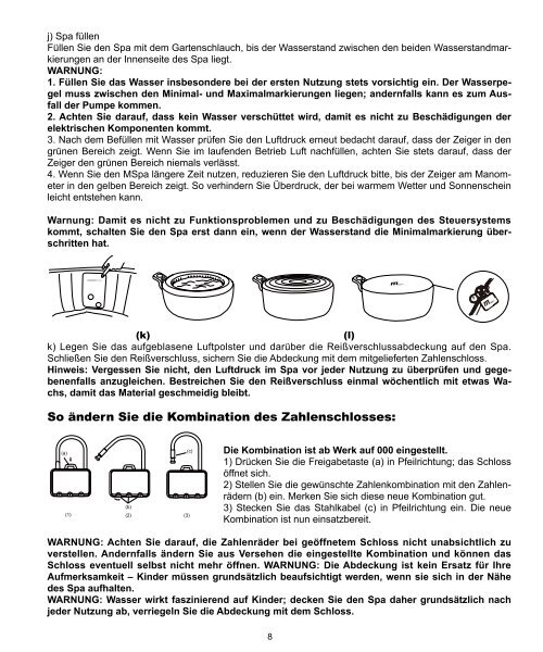 Bedienungsanleitung und Garantie - MSpa