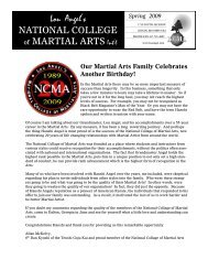 NATIONAL COLLEGE of MARTIAL ARTS Int'l - Lou Angel's NCMA ...