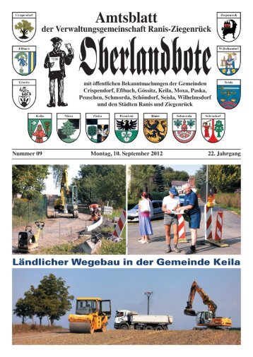 Ausgabe September 2012 - Verwaltungsgemeinschaft Ranis ...