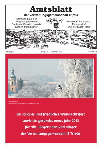 Amtsblatt der Verwaltungsgemeinschaft Triptis