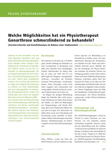 praxis_evidenzbasiert - Zeitschrift für Physiotherapeuten