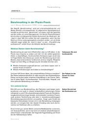 Benchmarking in der Physio-Praxis - christa maurer kommunikation ...
