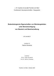 Bodenbiologische Eigenschaften von Weinbergsböden unter ...