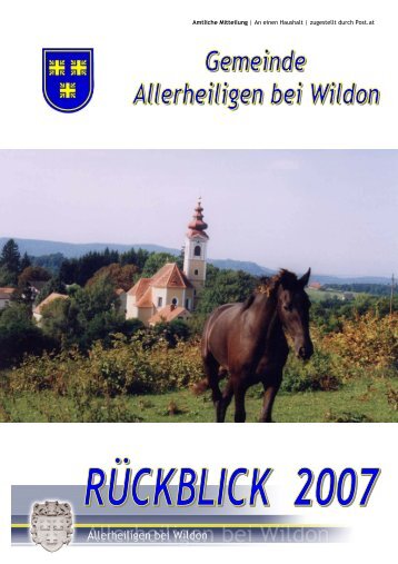 Gemeinde Allerheiligen bei Wildon Rückblick 2007 1
