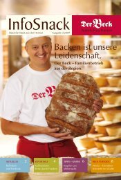 Backen ist unsere Leidenschaft. - Der Beck