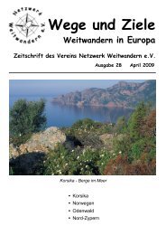 Weitwandern in Europa Wege und Ziele - Netzwerk