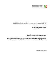 Rechtsgutachten - MBWSV NRW
