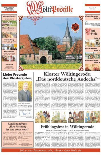 Kloster Wöltingerode: „Das norddeutsche Andechs?“ - Klostergut ...