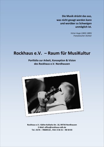 Rockhaus e.V. – Raum für MusiKultur - Proberaum-Auskunft