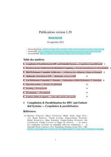 Publications version 1.29