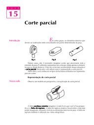 Corte parcial - Desenho Técnico de Mecânica