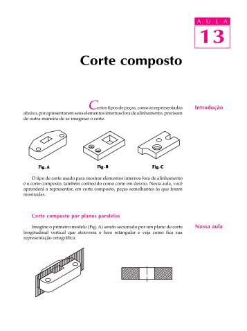 Corte composto - Desenho Técnico de Mecânica