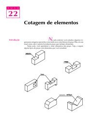 Cotagem de elementos - Desenho Técnico de Mecânica
