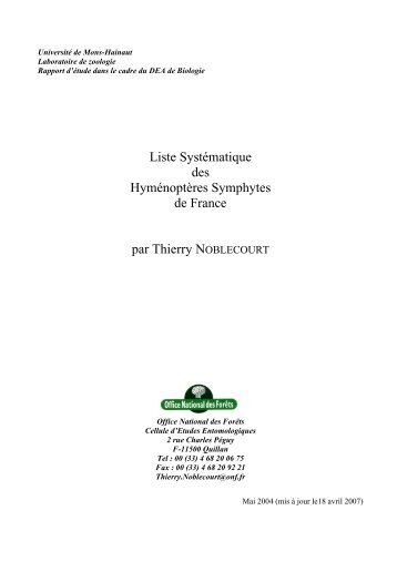 Symphytes de France - Le monde des insectes