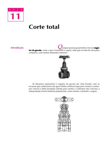 Corte total - Desenho Técnico de Mecânica