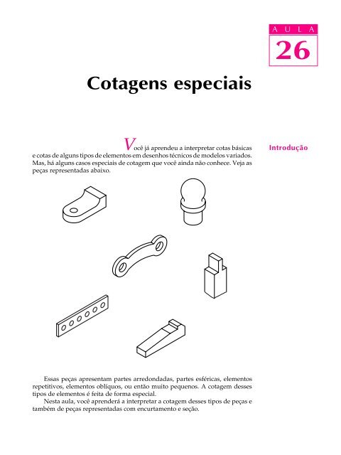 Cotagens especiais - Desenho Técnico de Mecânica